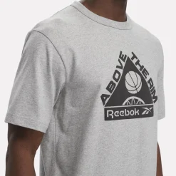 Tops & T-Shirts|Reebok Tops & T-Shirts Basketball Above The Rim Graphic T-Shirt