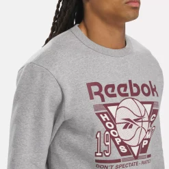 Hoodies & Sweatshirts|Reebok Hoodies & Sweatshirts Basketball Seasonal Crew Sweatshirt