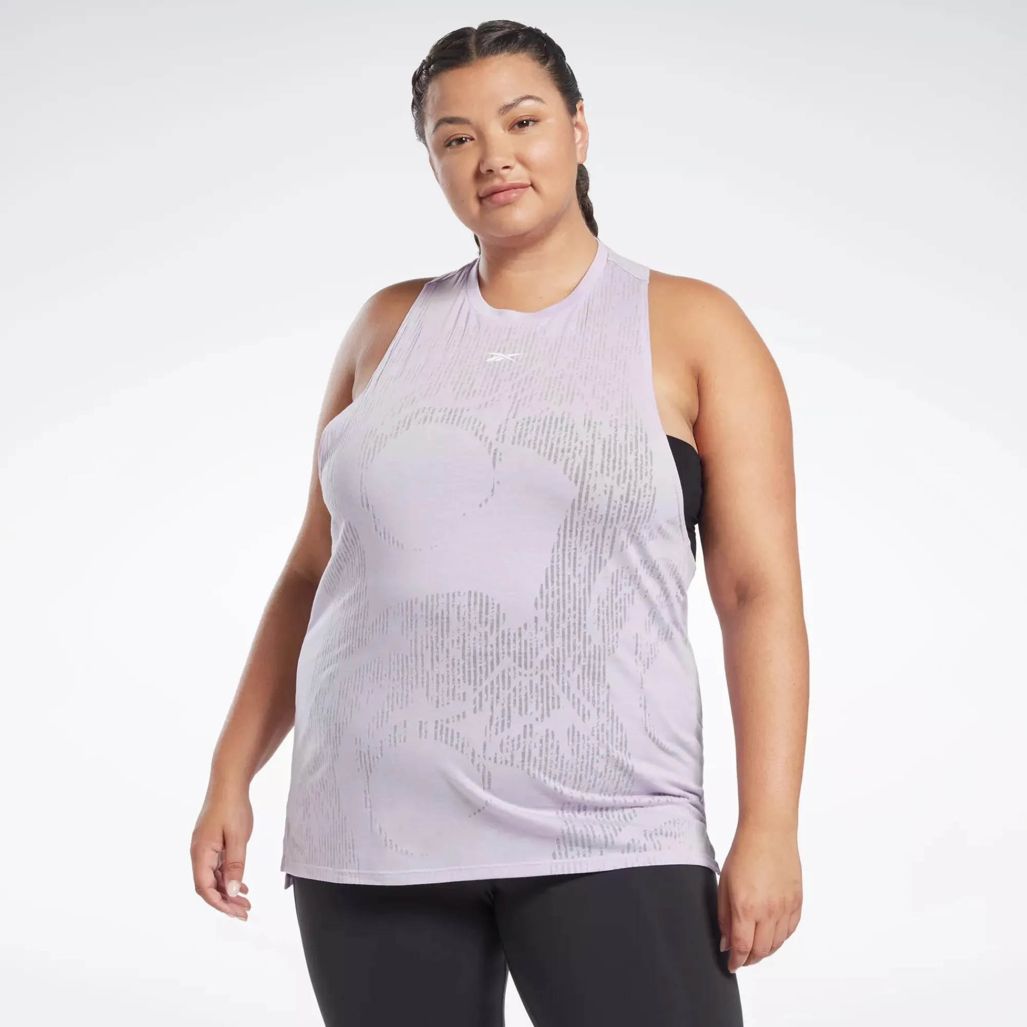 Tank Tops|Reebok Tank Tops Burnout Tank Top (Plus Size)
