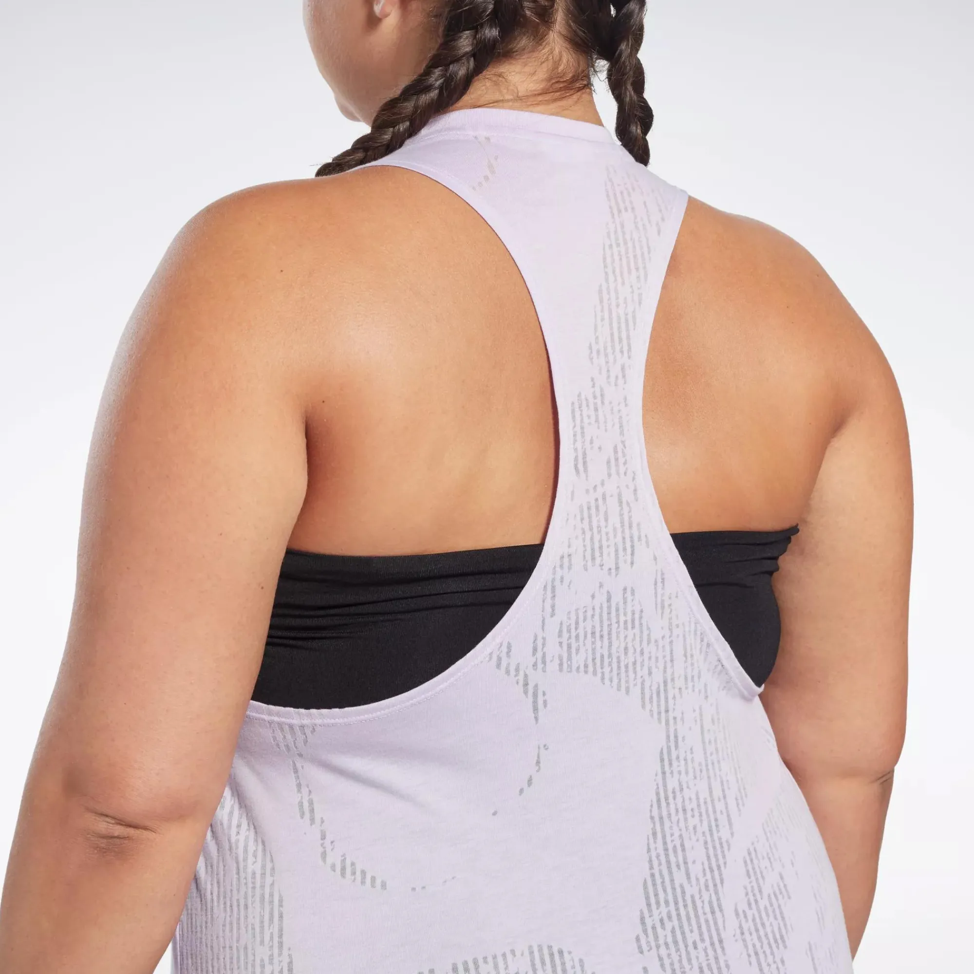 Tank Tops|Reebok Tank Tops Burnout Tank Top (Plus Size)