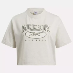 Loungewear|Reebok Loungewear Classics Archive Essentials Big Logo Crop T-Shirt