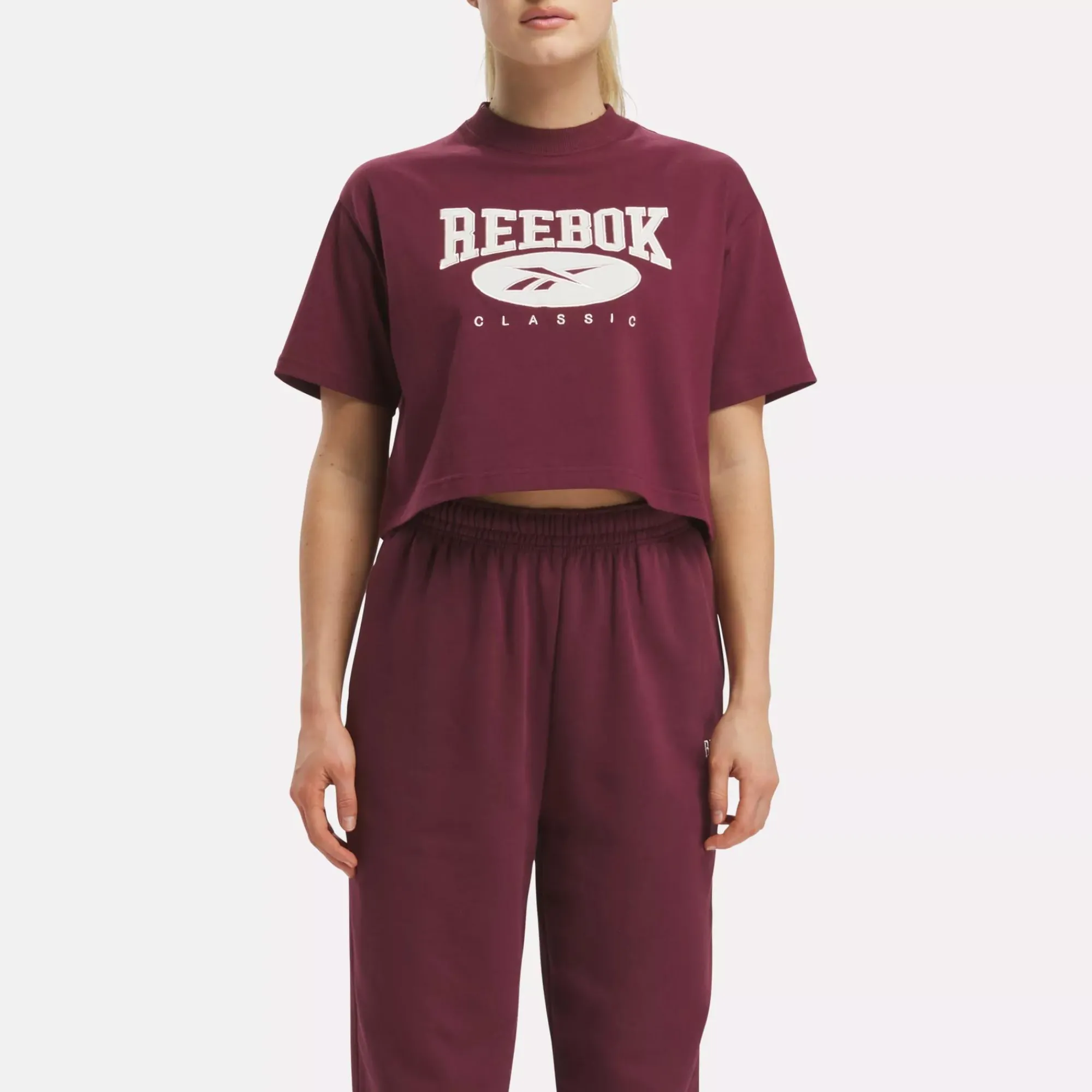 Loungewear|Reebok Loungewear Classics Archive Essentials Big Logo Crop T-Shirt