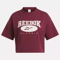 Loungewear|Reebok Loungewear Classics Archive Essentials Big Logo Crop T-Shirt