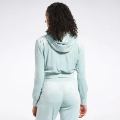 Hoodies & Sweatshirts|Reebok Hoodies & Sweatshirts Classics Energy Q4 Velour Zip-Up Sweatshirt