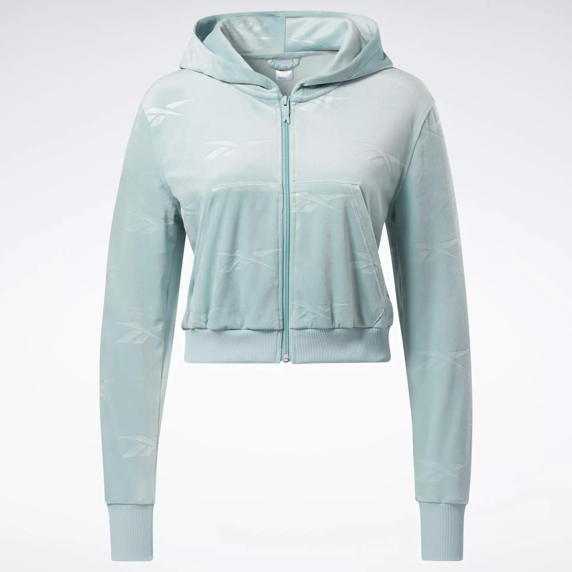 Hoodies & Sweatshirts|Reebok Hoodies & Sweatshirts Classics Energy Q4 Velour Zip-Up Sweatshirt