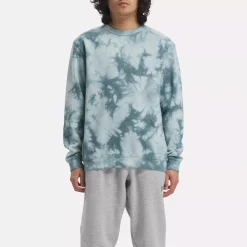 Hoodies & Sweatshirts|Reebok Hoodies & Sweatshirts Classics Natural Dye Marble Crew Sweatshirt