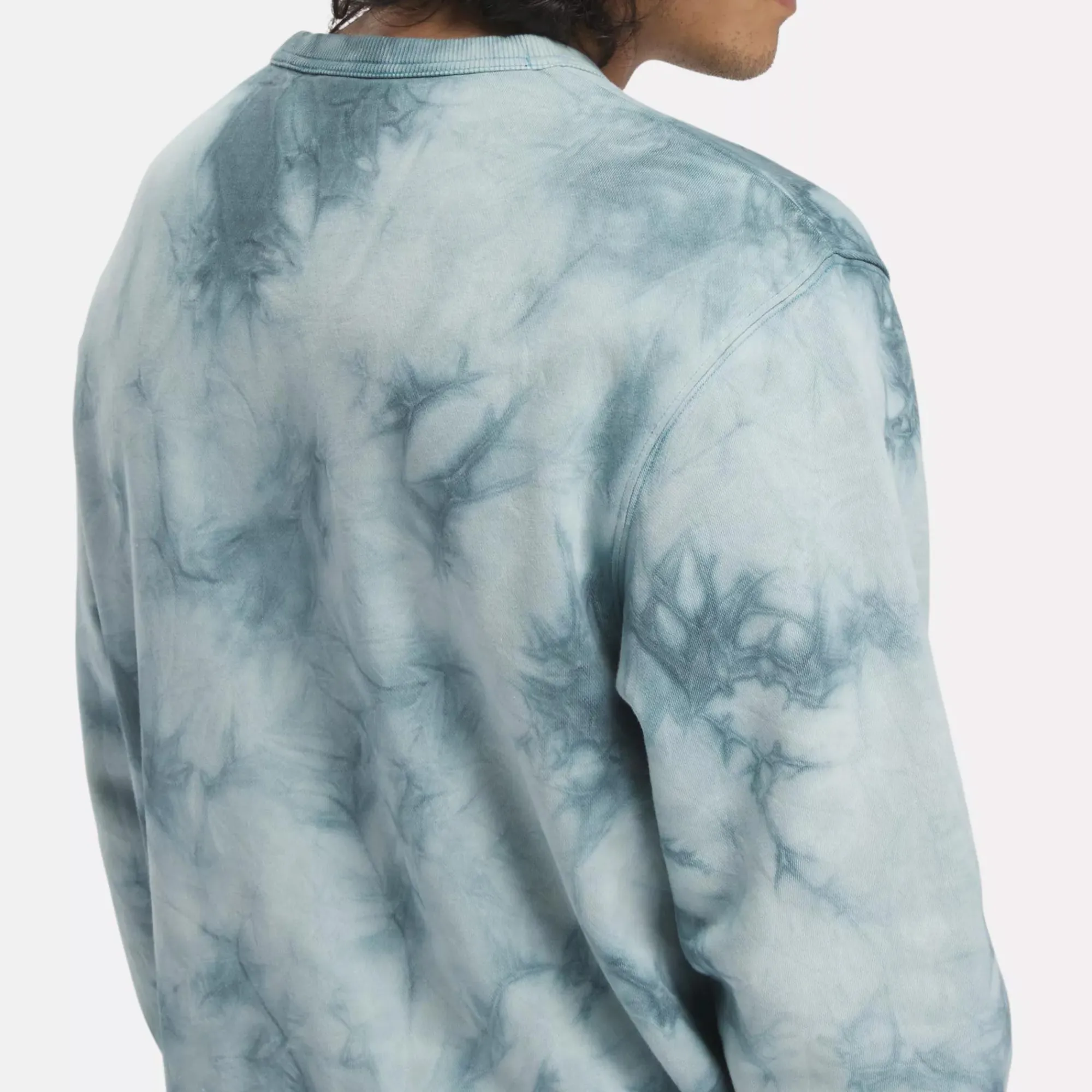 Hoodies & Sweatshirts|Reebok Hoodies & Sweatshirts Classics Natural Dye Marble Crew Sweatshirt