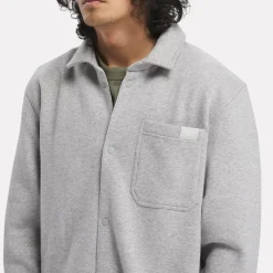 Tops & T-Shirts|Reebok Tops & T-Shirts Classics Wardrobe Essentials Fleece Overshirt