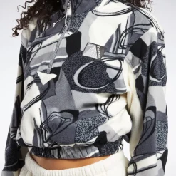 Hoodies & Sweatshirts|Reebok Hoodies & Sweatshirts Classics Winter Print Half-Zip Sweatshirt