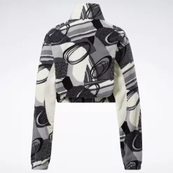 Hoodies & Sweatshirts|Reebok Hoodies & Sweatshirts Classics Winter Print Half-Zip Sweatshirt