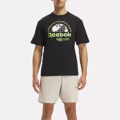 Tops & T-Shirts|Reebok Tops & T-Shirts Graphic Series Globe T-Shirt