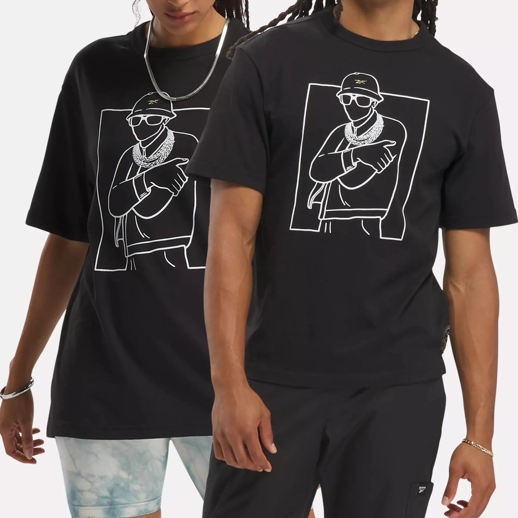 Tops & T-Shirts|Reebok Tops & T-Shirts Hip Hop B-Boy Pose T-Shirt