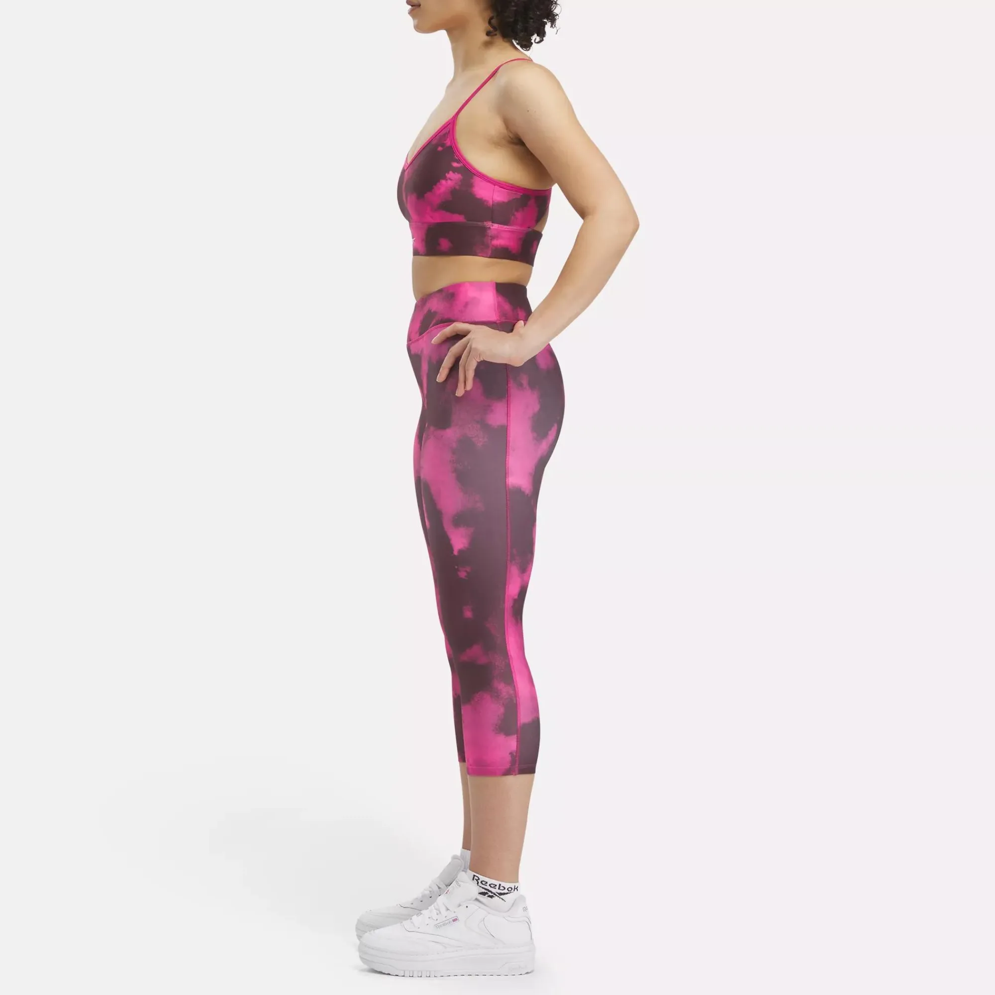 Leggings & Tights|Reebok Leggings & Tights Id Train Allover Print Capri Leggings