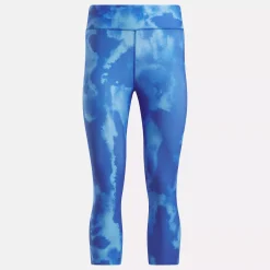 Leggings & Tights|Reebok Leggings & Tights Id Train Allover Print Capri Leggings