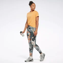 Leggings & Tights|Reebok Leggings & Tights Lux Allover Print Bold Leggings