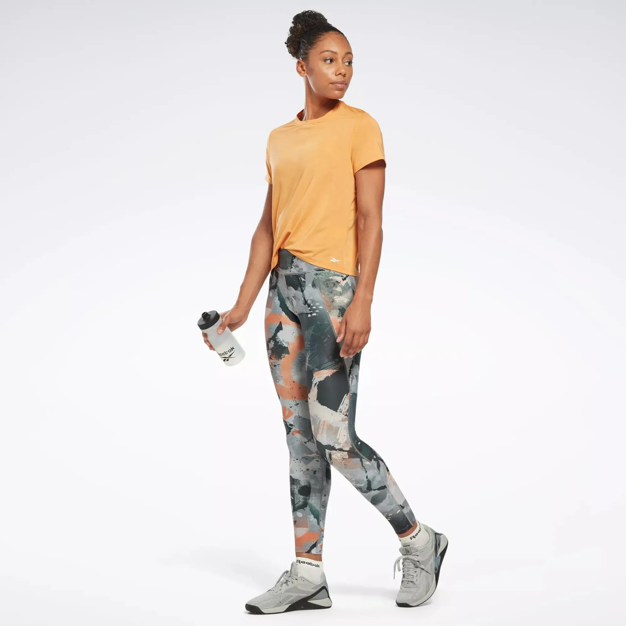 Leggings & Tights|Reebok Leggings & Tights Lux Allover Print Bold Leggings
