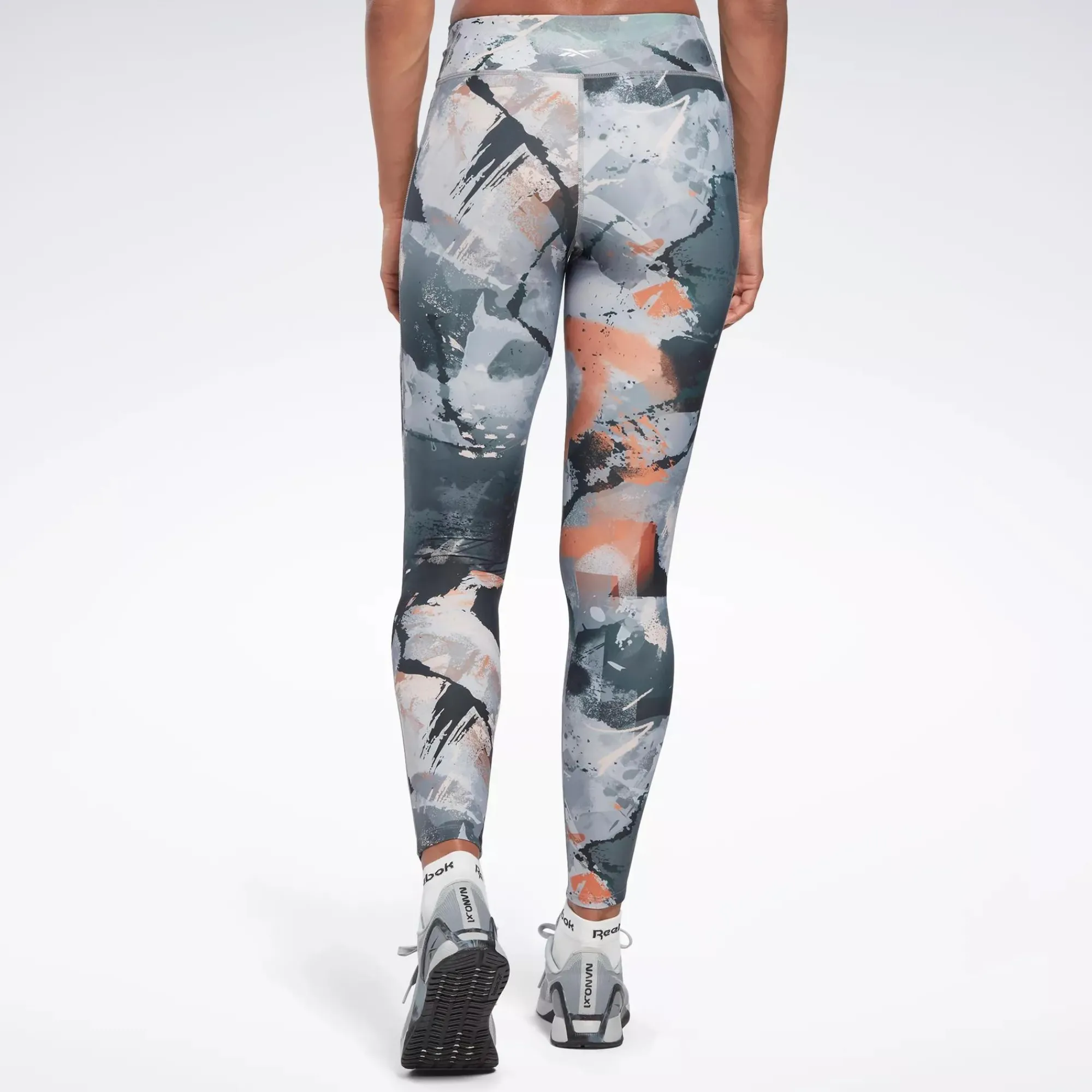 Leggings & Tights|Reebok Leggings & Tights Lux Allover Print Bold Leggings