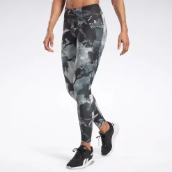 Leggings & Tights|Reebok Leggings & Tights Lux Allover Print Bold Leggings