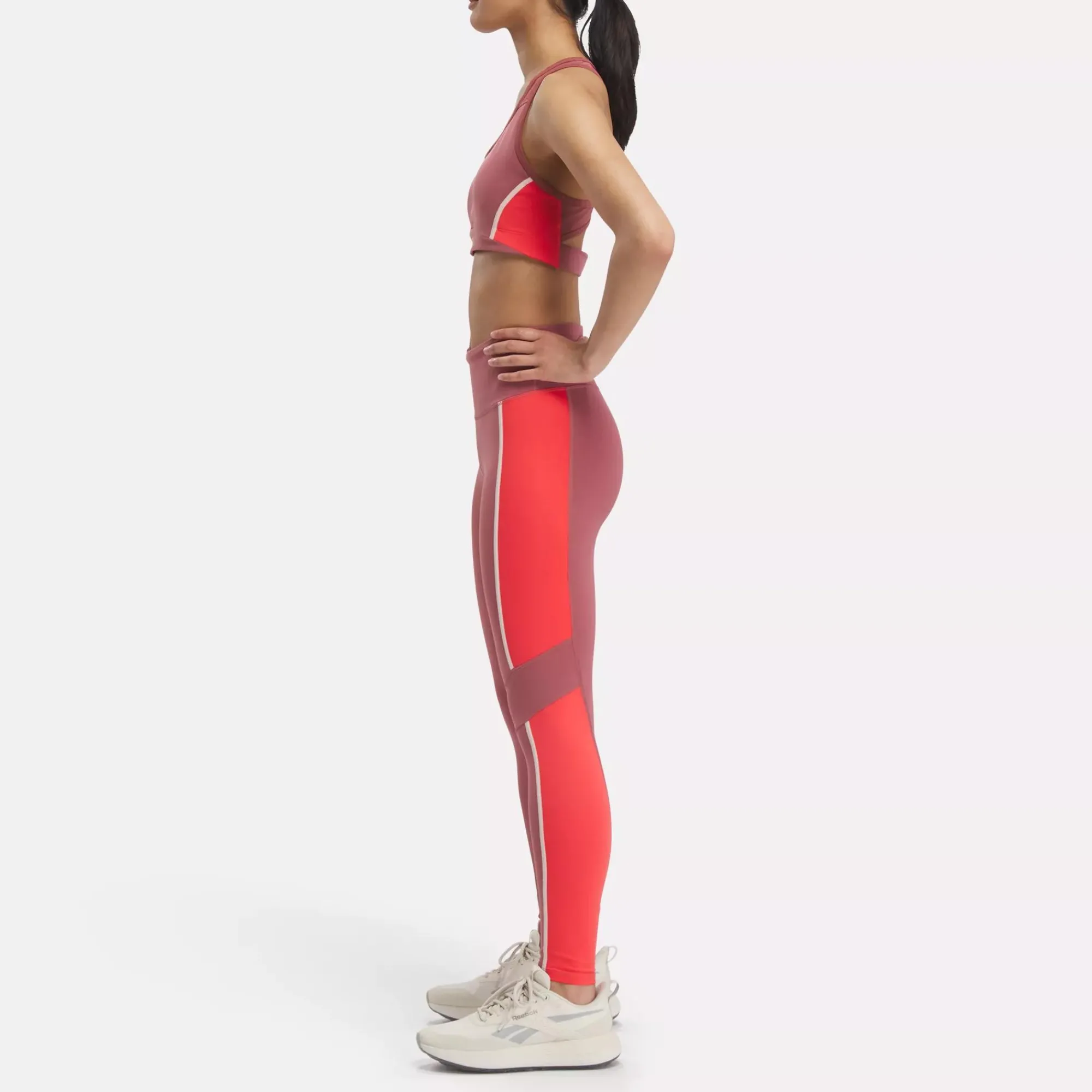Yoga|Reebok Yoga Lux High-Rise Colorblock Leggings