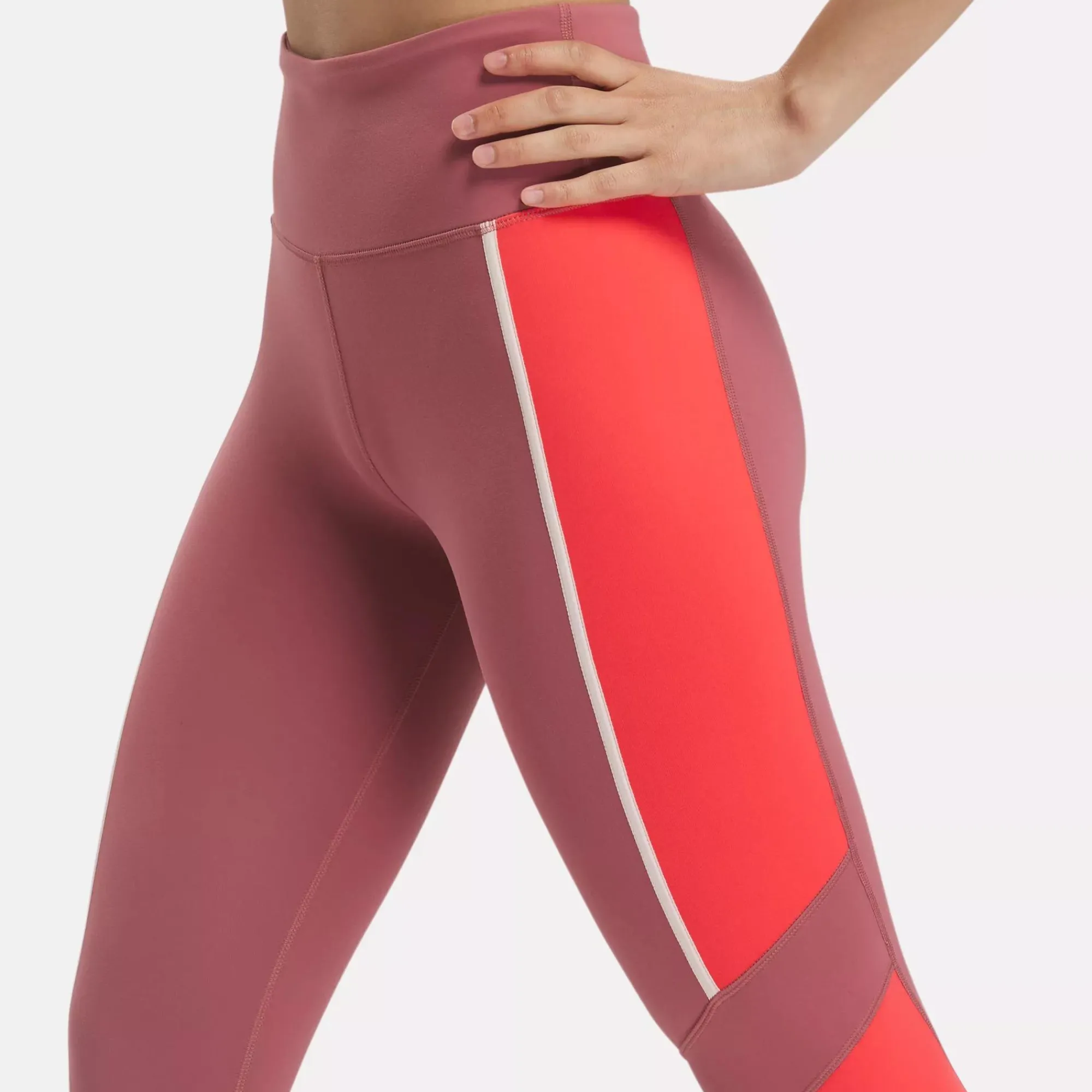 Yoga|Reebok Yoga Lux High-Rise Colorblock Leggings