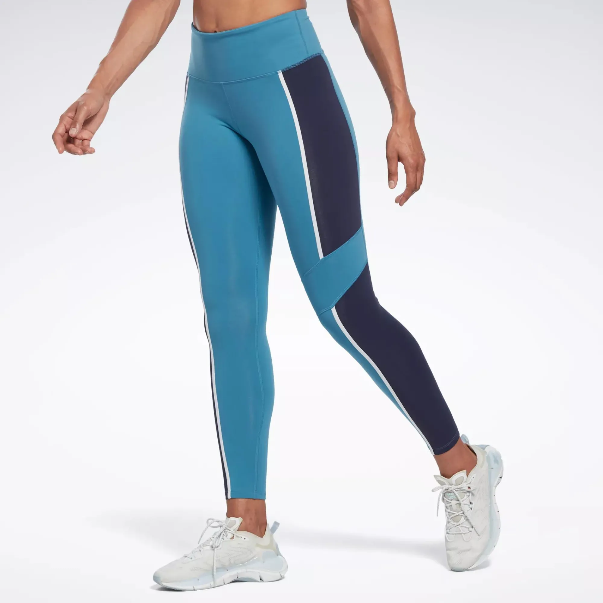Leggings & Tights|Reebok Leggings & Tights Lux High-Rise Colorblock Leggings