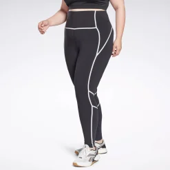 Leggings & Tights|Reebok Leggings & Tights Lux High-Rise Colorblock Leggings (Plus Size)