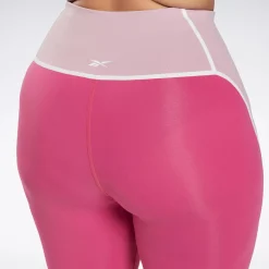 Leggings & Tights|Reebok Leggings & Tights Lux High-Rise Colorblock Leggings (Plus Size)