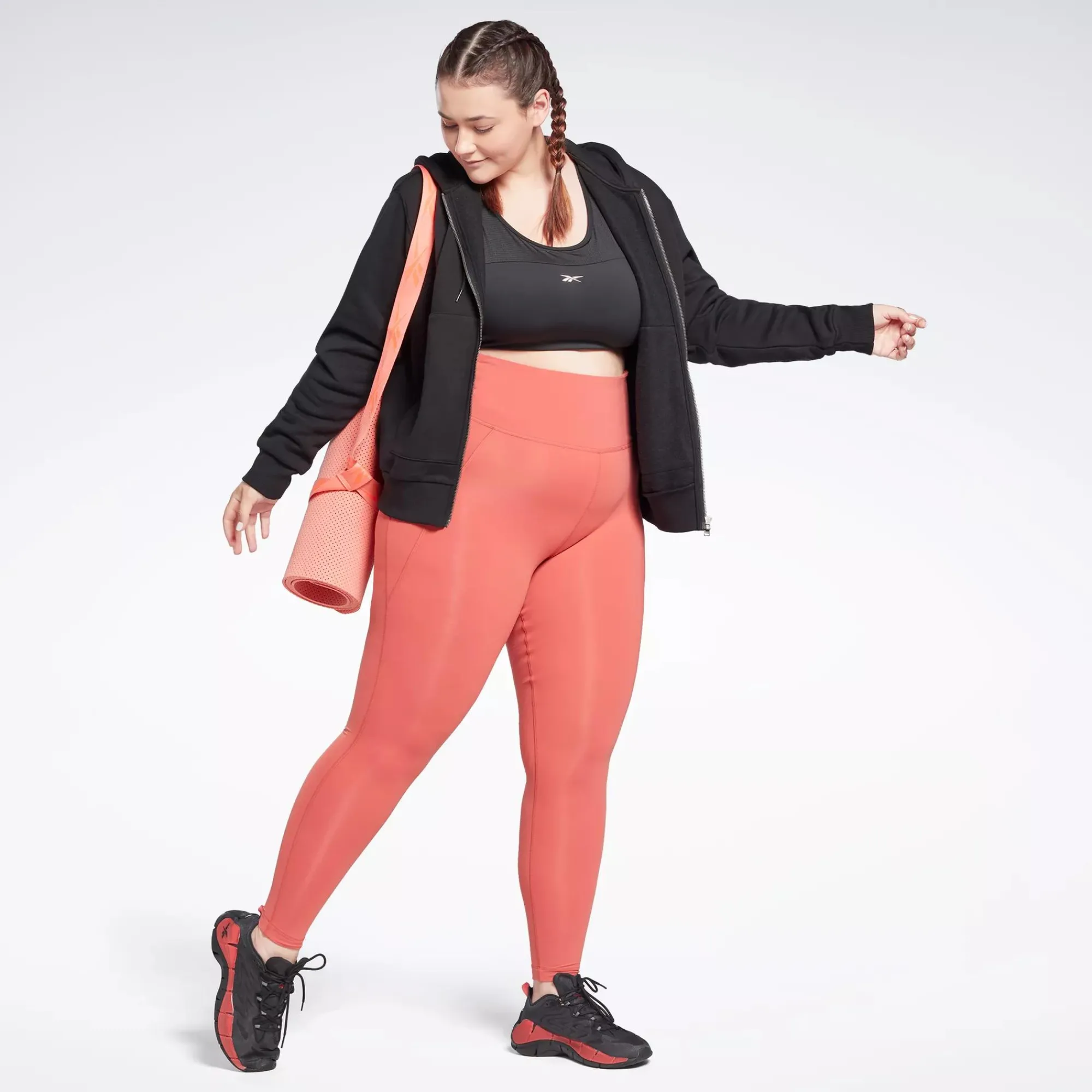 Leggings & Tights|Reebok Leggings & Tights Lux High-Rise Leggings (Plus Size)