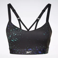 Sports Bras|Reebok Sports Bras Lux Multi-Colored Speckle Strappy Bra