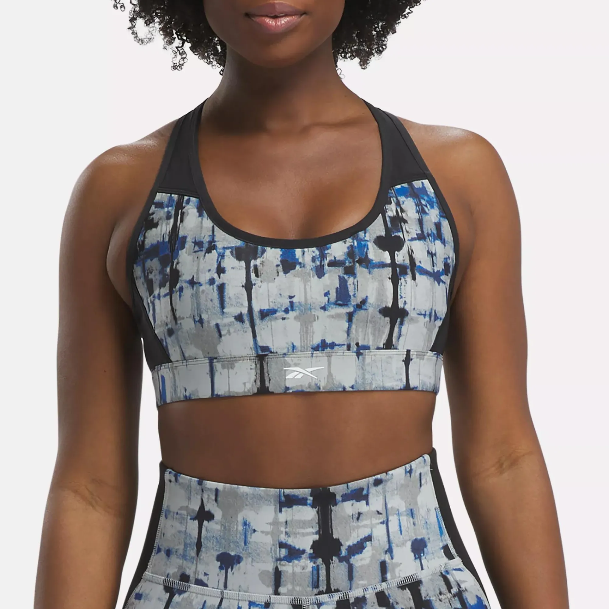 Yoga|Reebok Yoga Lux Perform Printed Racer Bra