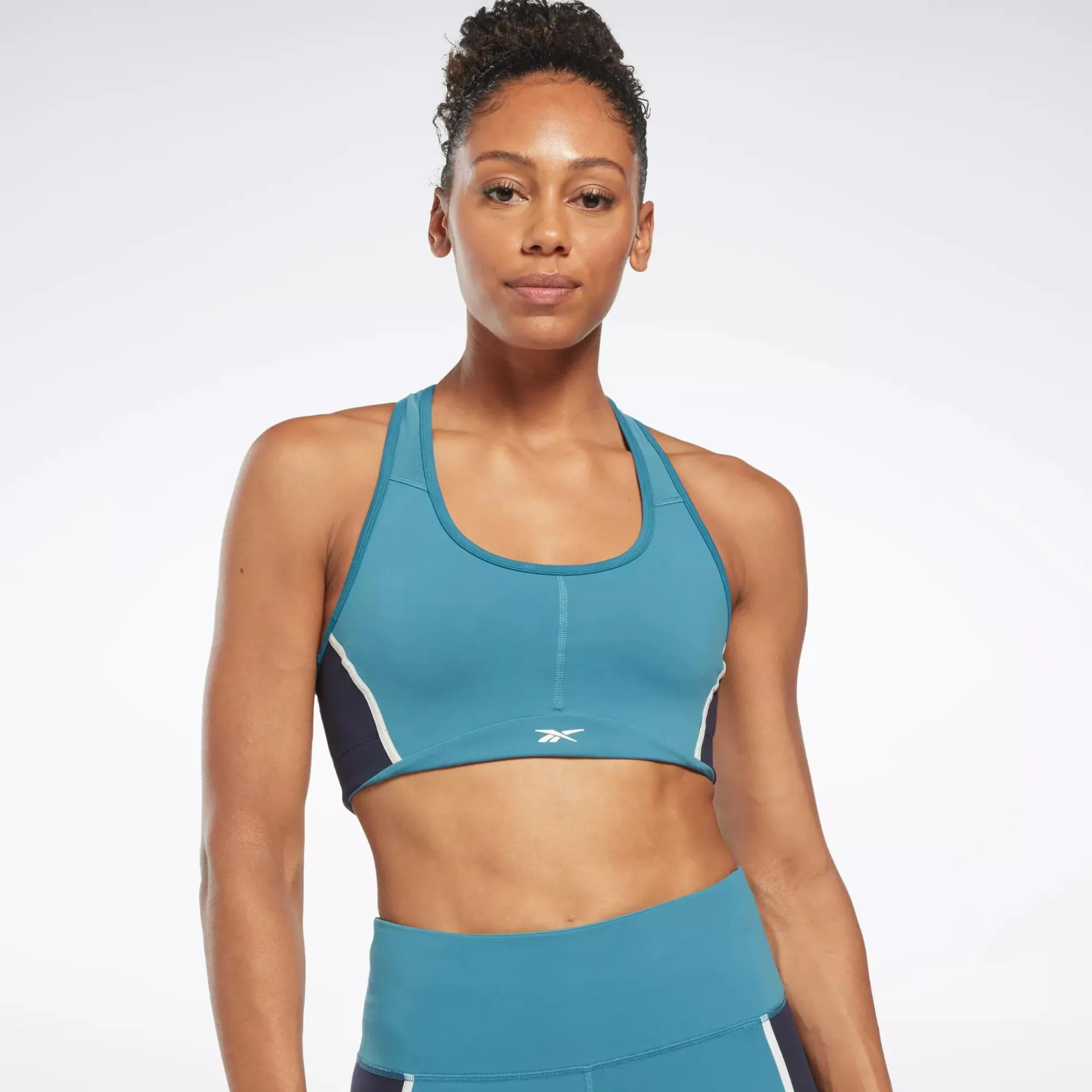 Sports Bras|Reebok Sports Bras Lux Racer Padded Colorblock Bra