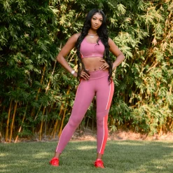 Yoga|Reebok Yoga Lux Racer Padded Colorblock Bra