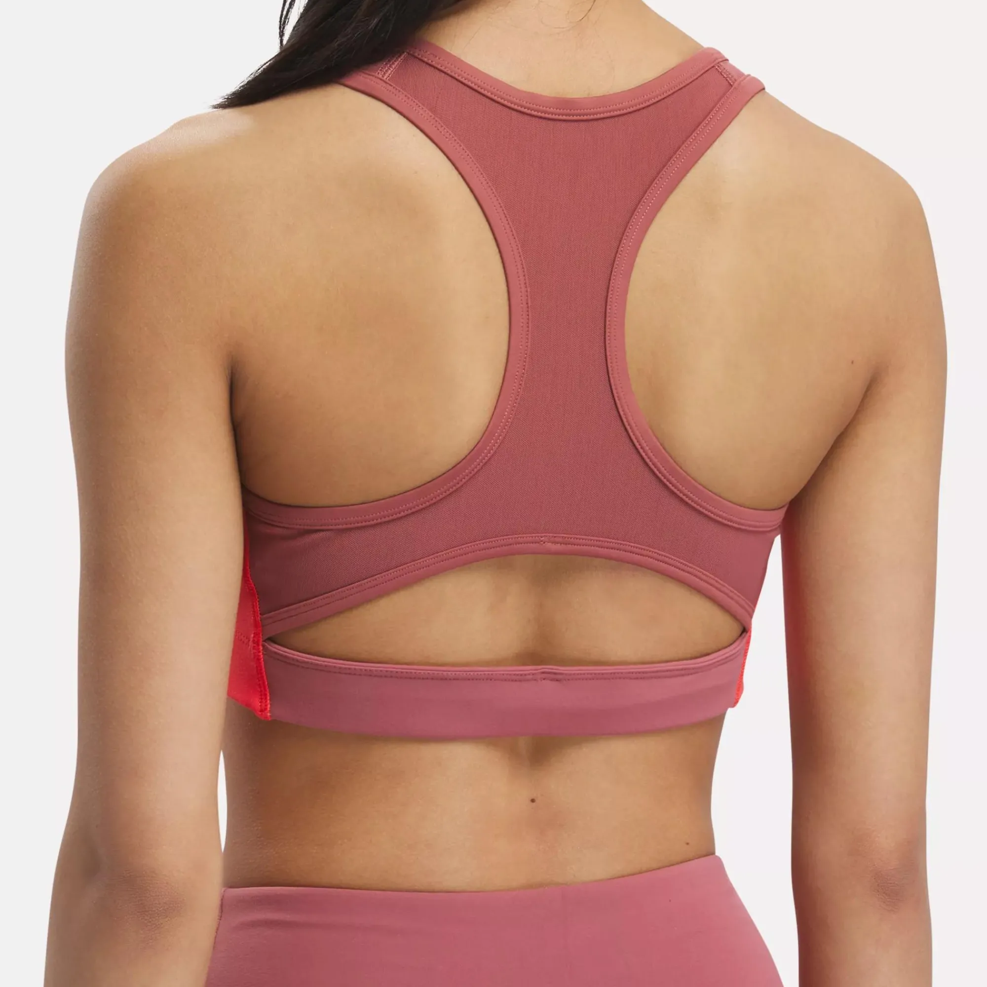 Yoga|Reebok Yoga Lux Racer Padded Colorblock Bra