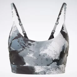 Sports Bras|Reebok Sports Bras Lux Strappy Allover Print Bold Bra