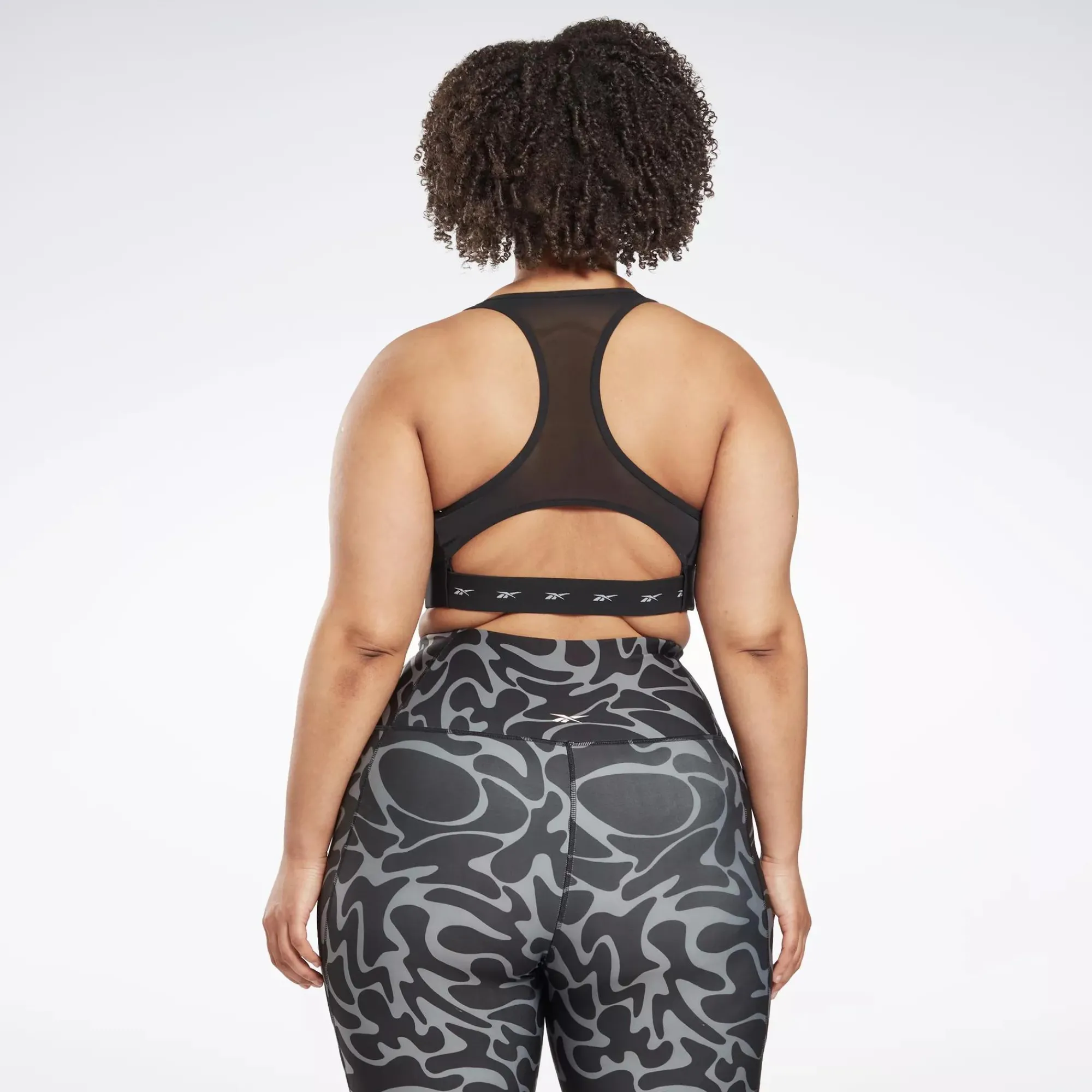 Yoga|Reebok Yoga Lux Vector Racer Sports Bra (Plus Size)