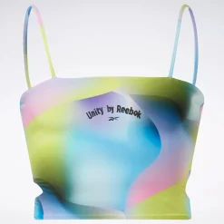 Tops & T-Shirts|Reebok Tops & T-Shirts Pride Allover Print Bra Top