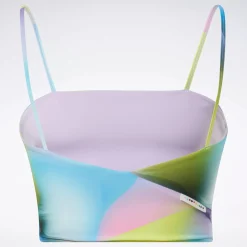 Tops & T-Shirts|Reebok Tops & T-Shirts Pride Allover Print Bra Top
