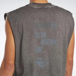 Tank Tops|Reebok Tank Tops Basketball Court Top Bi-Dye Tank Top