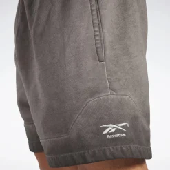 Shorts|Reebok Shorts Basketball Court Top Bi-Dye Fleece Shorts