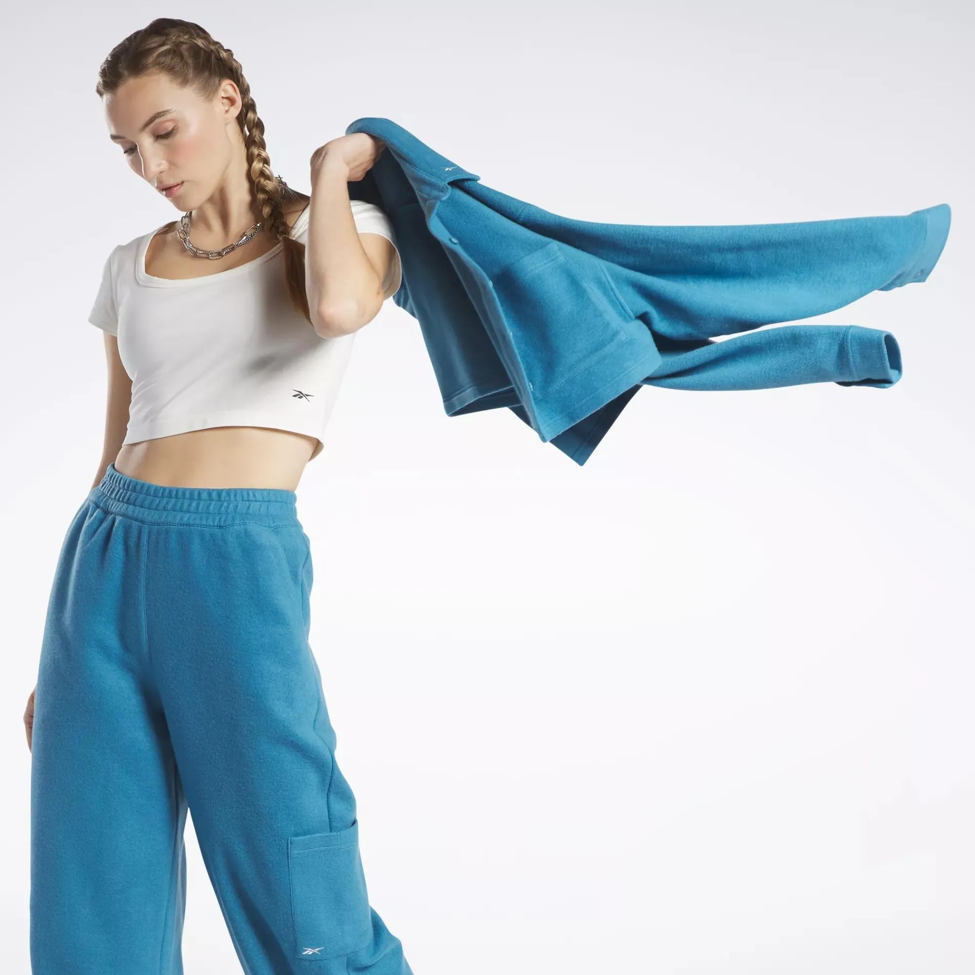 Tops & T-Shirts|Reebok Tops & T-Shirts Classics Cropped Jersey T-Shirt