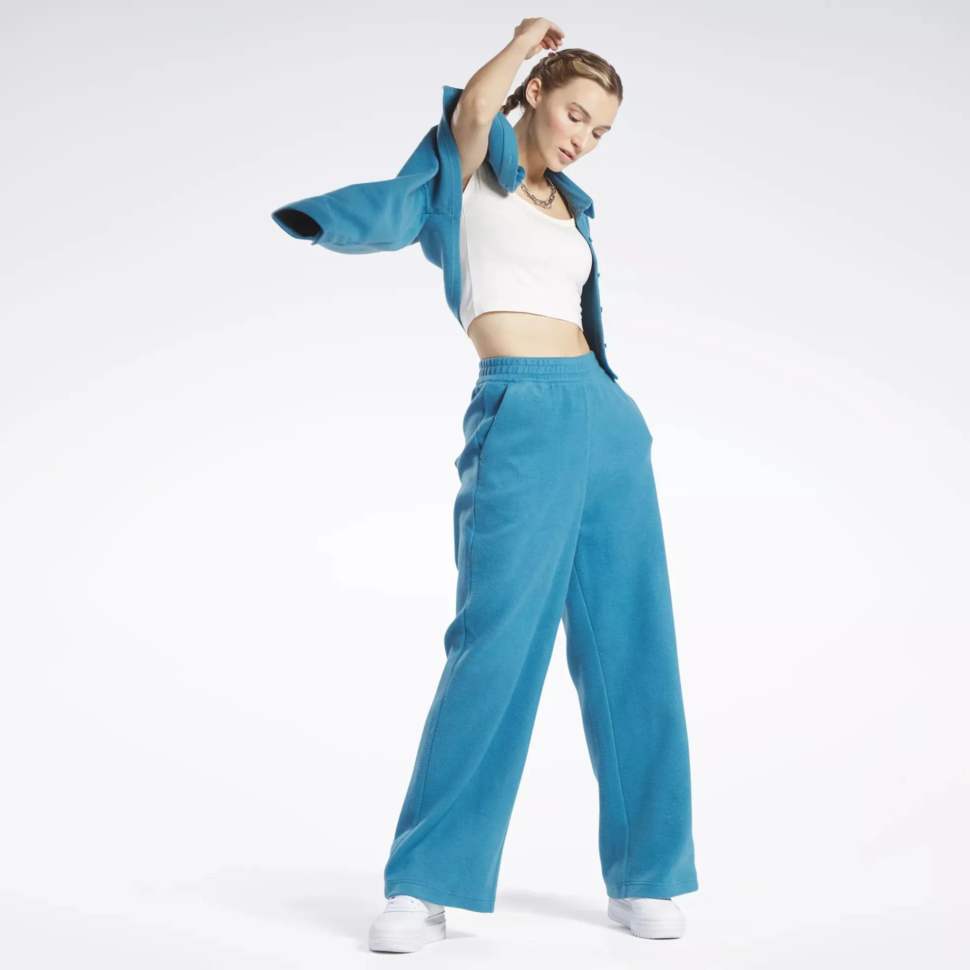 Tops & T-Shirts|Reebok Tops & T-Shirts Classics Cropped Jersey T-Shirt