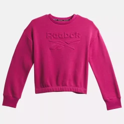 Big Kids' Clothing (Sizes 7-Xl)|Reebok Big Kids' Clothing (Sizes 7-Xl) Embossed Sweatshirt - Little Kids
