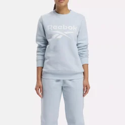 Loungewear|Reebok Loungewear Identity Big Logo Fleece Crew Sweatshirt