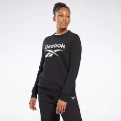 Loungewear|Reebok Loungewear Identity Big Logo Fleece Crew Sweatshirt