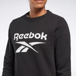 Loungewear|Reebok Loungewear Identity Big Logo Fleece Crew Sweatshirt
