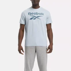 Tops & T-Shirts|Reebok Tops & T-Shirts Identity Big Stacked Logo T-Shirt