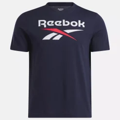 Tops & T-Shirts|Reebok Tops & T-Shirts Identity Big Stacked Logo T-Shirt
