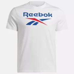 Tops & T-Shirts|Reebok Tops & T-Shirts Identity Big Stacked Logo T-Shirt