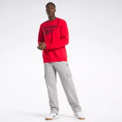 Pants & Sweatpants|Reebok Pants & Sweatpants Identity Cargo Open Hem Pants