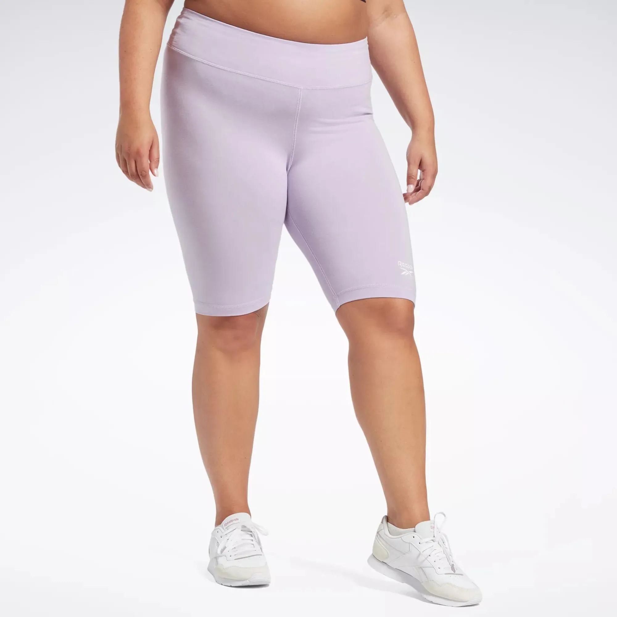 Shorts|Reebok Shorts Identity Fitted Logo Shorts (Plus Size)
